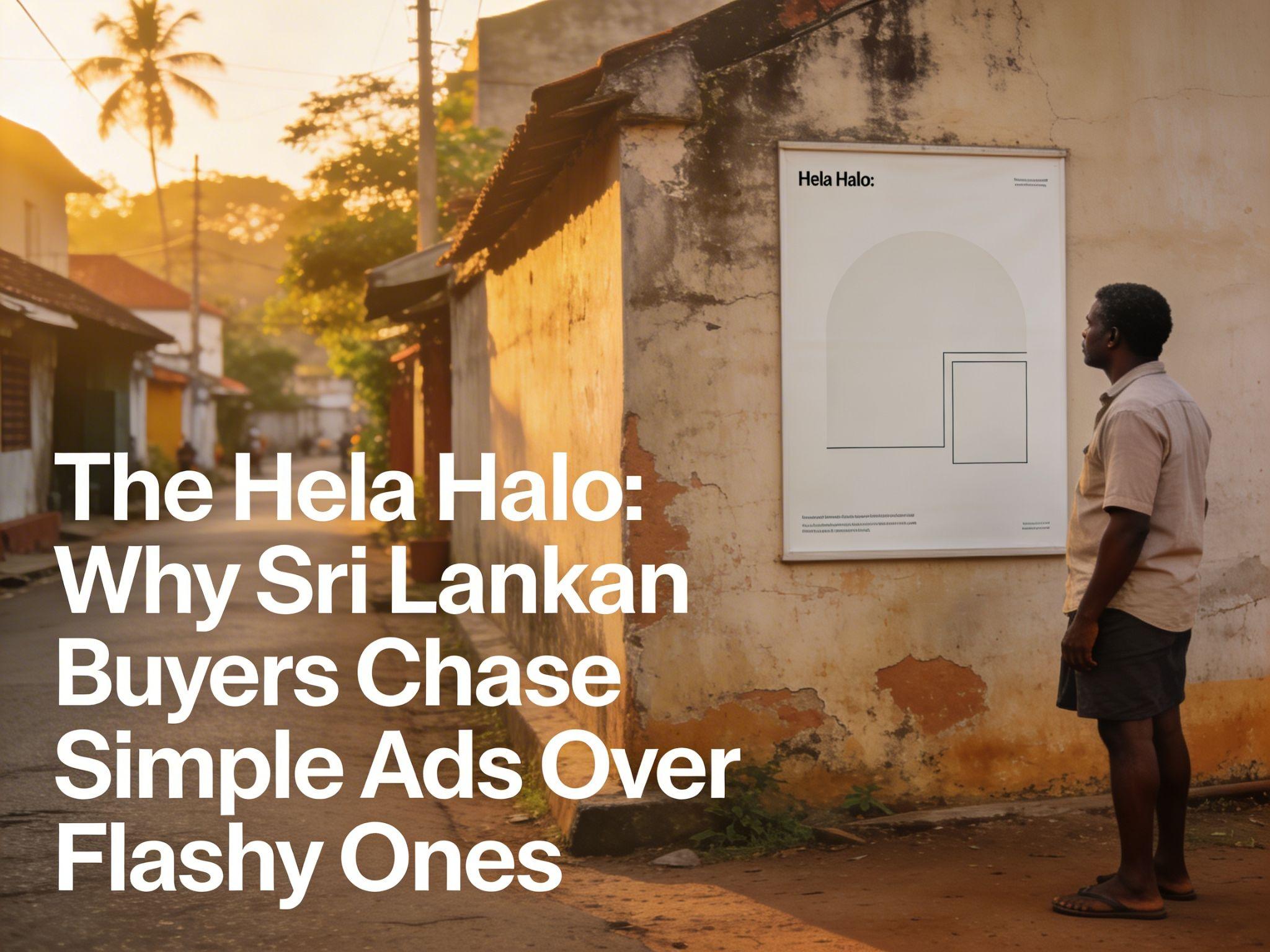 The Hela Halo : Why Sri Lankan Buyers Chase Simple Ads Over Flashy Ones