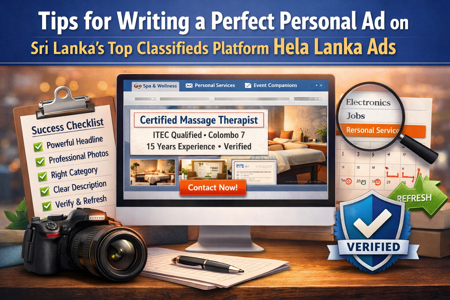 Tips for writing a perfect personal ad on Sri Lanka's top classifieds platform Hela Lanka Ads