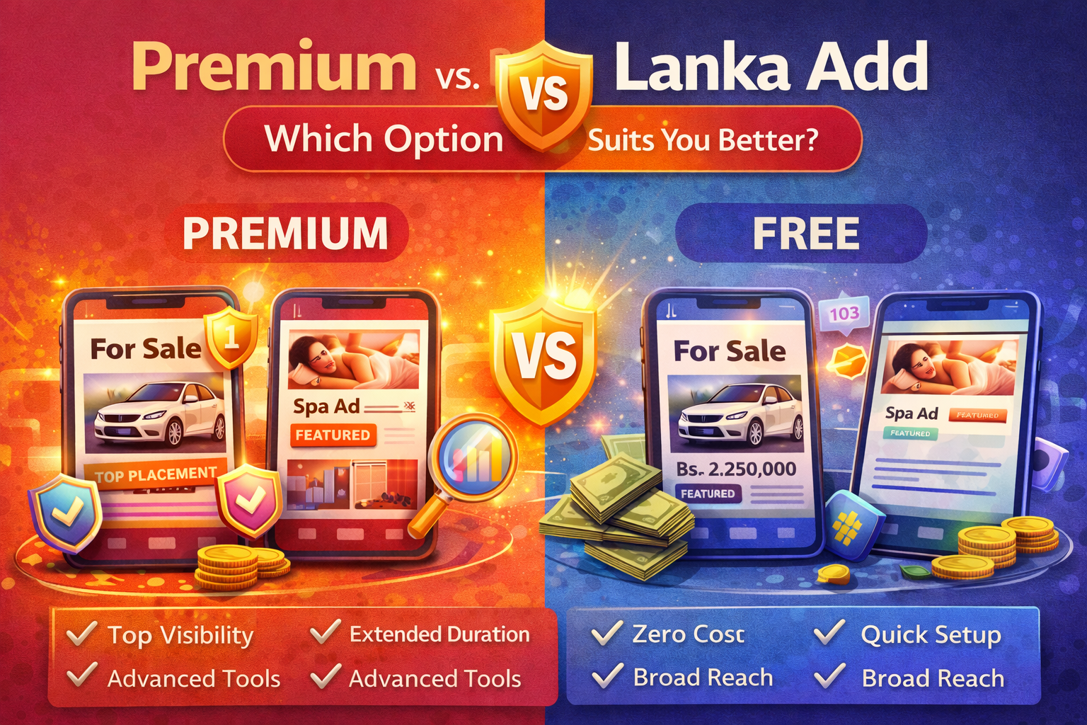 Premium vs. Free Lanka Add - Which Option Suits You Better?