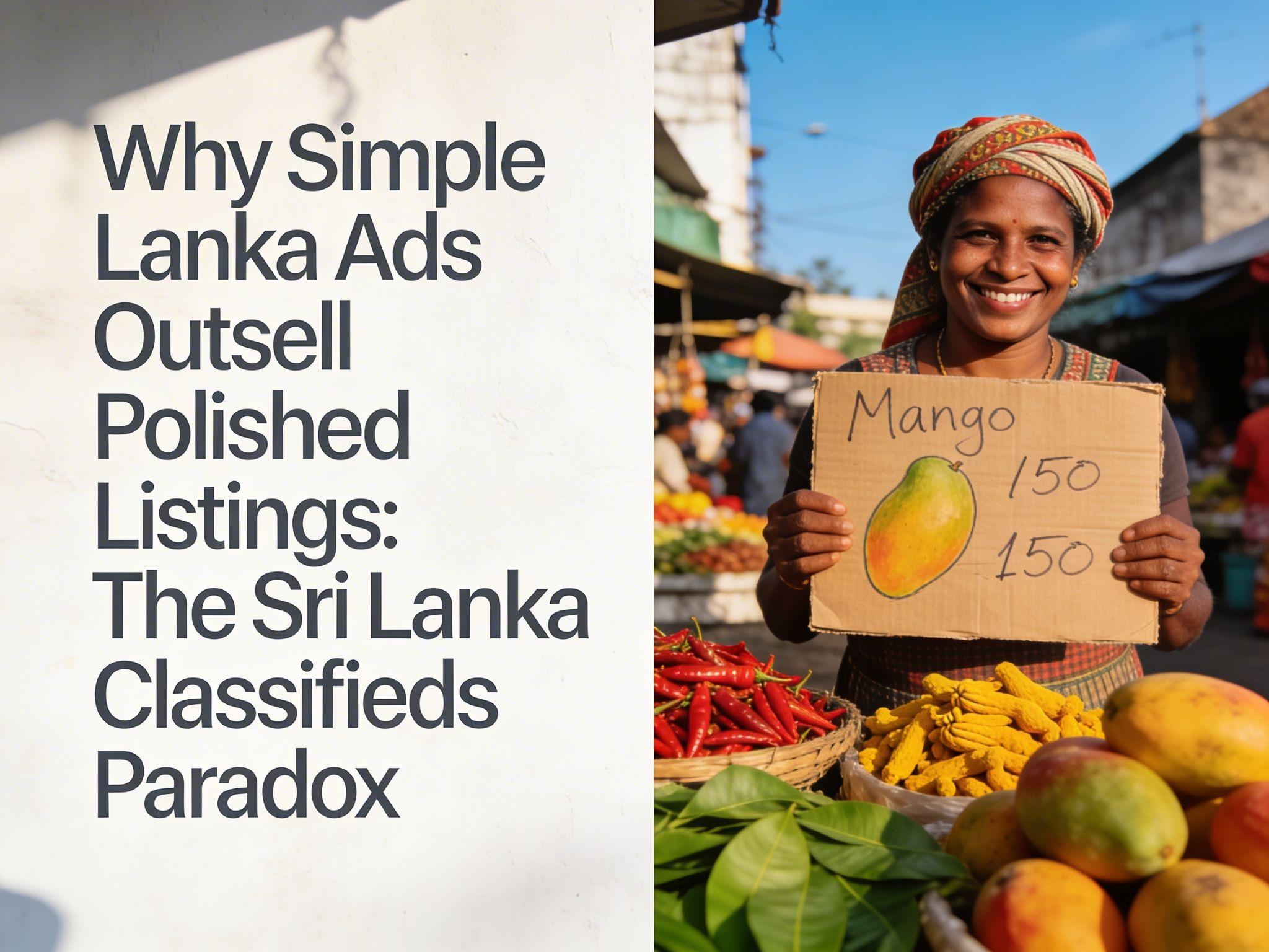 Why Simple Lanka Add Outsell Polished Listings - The Sri Lanka Classifieds Paradox
