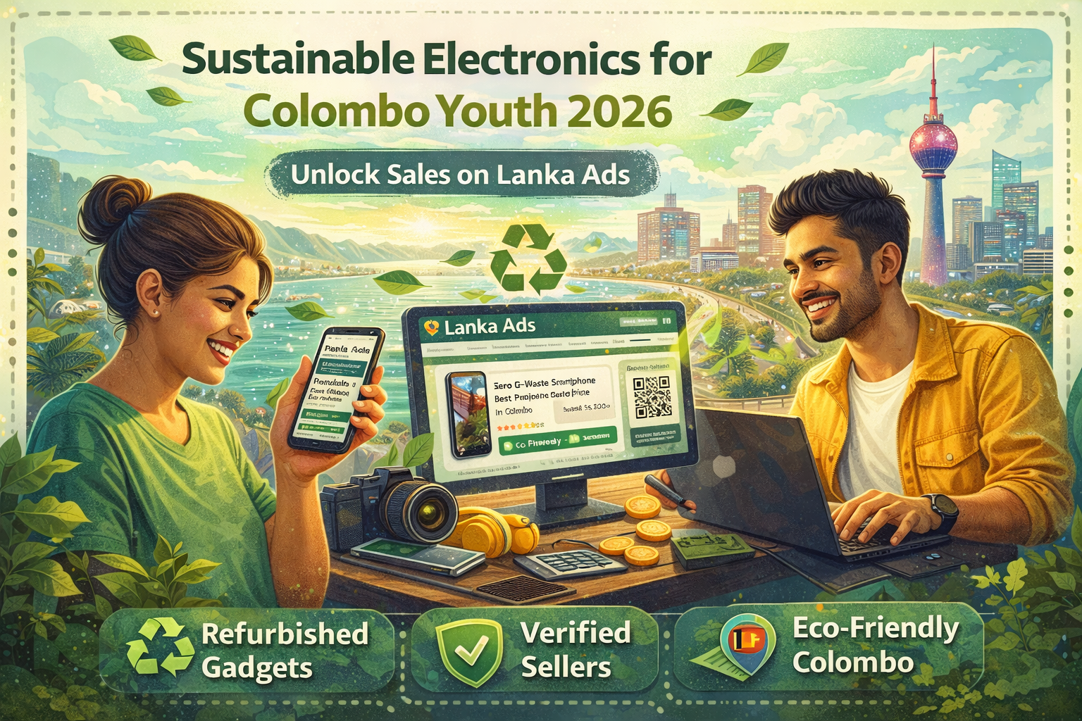 Sustainable Electronics for Colombo Youth 2026 - Unlock Sales on Lanka Ads