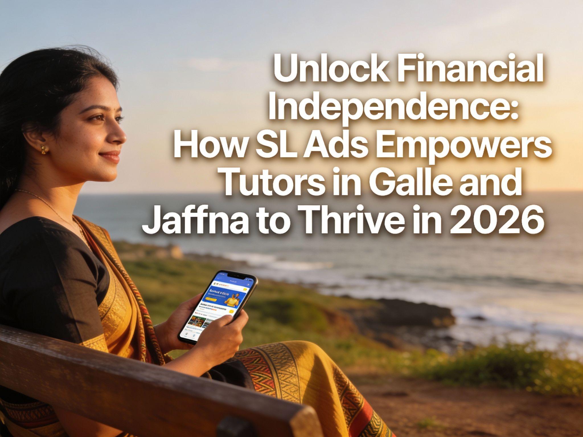 Unlock Financial Independence - How SL Ads Empowers Tutors in Galle and Jaffna to Thrive in 2026