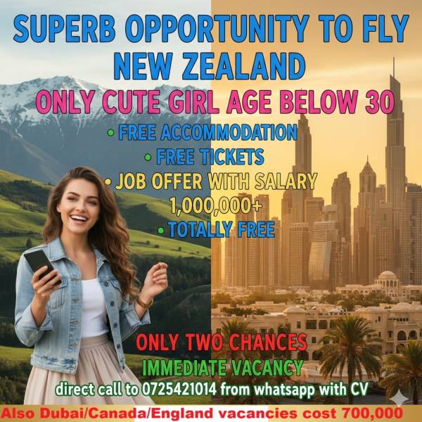 New Zealand යන්න ආසද? ජොබ් එකත් එක්කම නොමිලේ ටිකටිස්, නවාතැන් හැම දේම as a x Girl friend